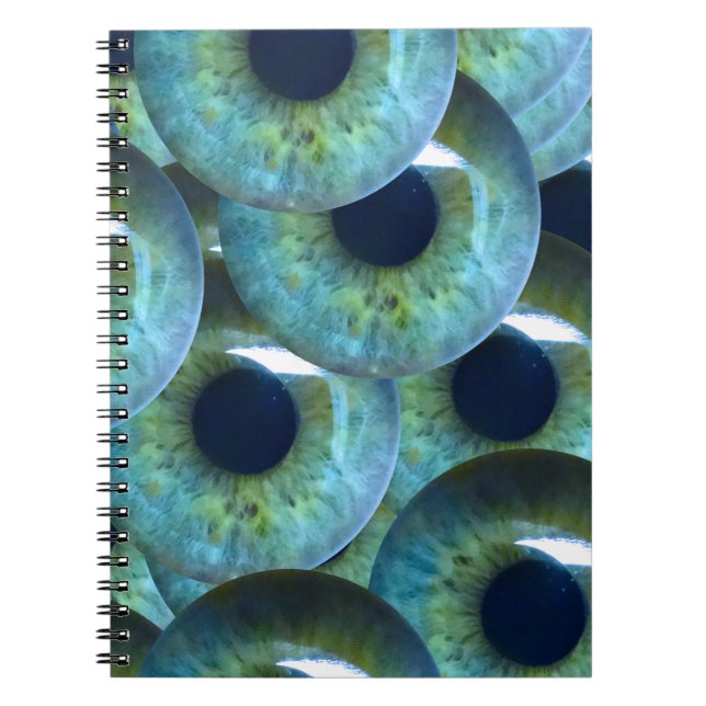Caderno Espiral globo ocular assustador (Frente)