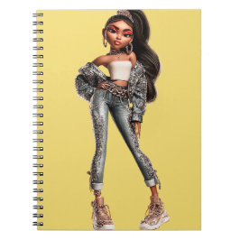 Caderno Espiral Glow Getter Yellow Spiral Photo Notebook