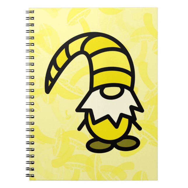 Caderno Espiral Gnomo Amarelo (Frente)