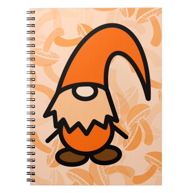 Caderno Espiral Gnomo Laranja (Frente)