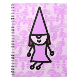 Caderno Espiral Gnomo Rosa