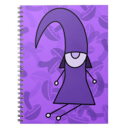 Caderno Espiral Gnomo Roxo
