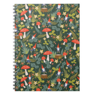 Caderno Espiral Gnomos da floresta