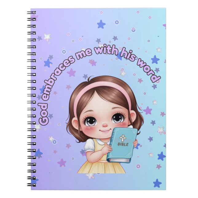 Caderno Espiral God embraces me with his word  (Frente)