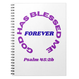 Caderno Espiral God Has Blessed Me Forever Notebook