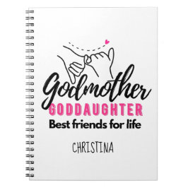 Caderno Espiral Godchild Gift - A Madrinha dos Melhores Amigos da 