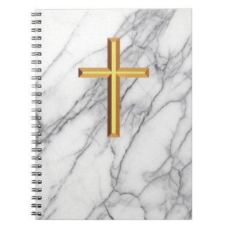 Caderno Espiral Gold Cross
