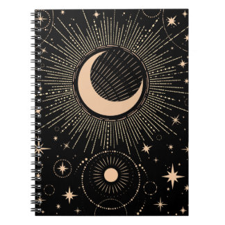 Caderno Espiral Gold sun