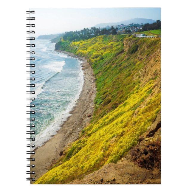 Caderno Espiral Golden Coastline in Bloom (Frente)