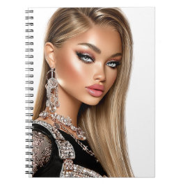 Caderno Espiral Golden Mesh Glam Girl Spiral Photo Notebook