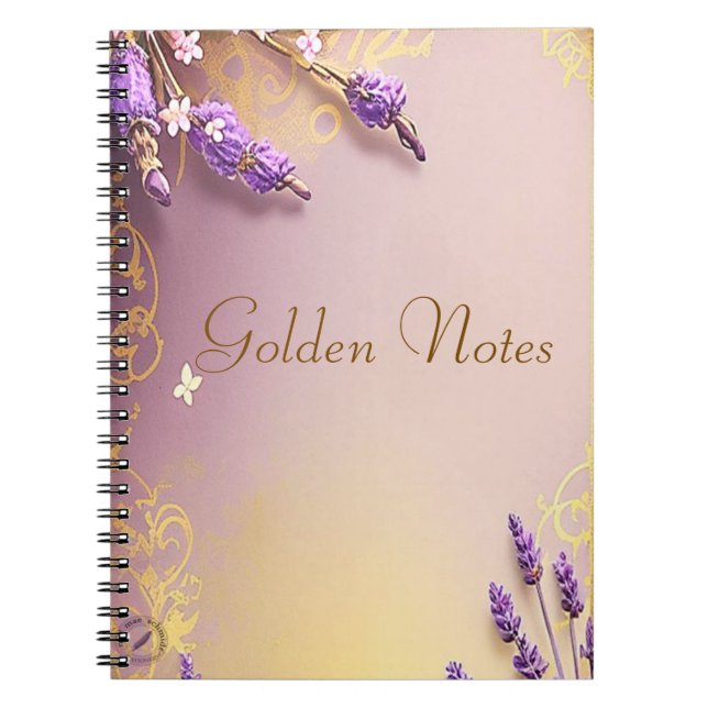 Caderno Espiral Golden Notes Vintage Schmidt Stationery (Frente)