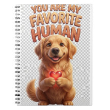 Golden Retriever Heart Notebook