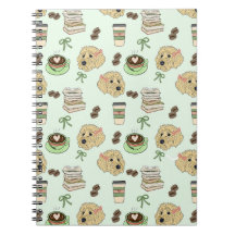 Caderno Espiral Goldendoodle Café & Livros
