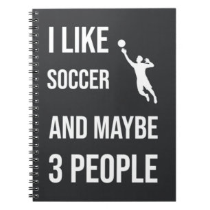 Caderno Espiral Goleiro de Futebol Engraçado
