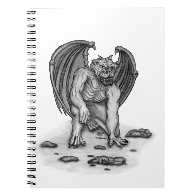 Caderno Espiral Golem Gargoyle (Frente)