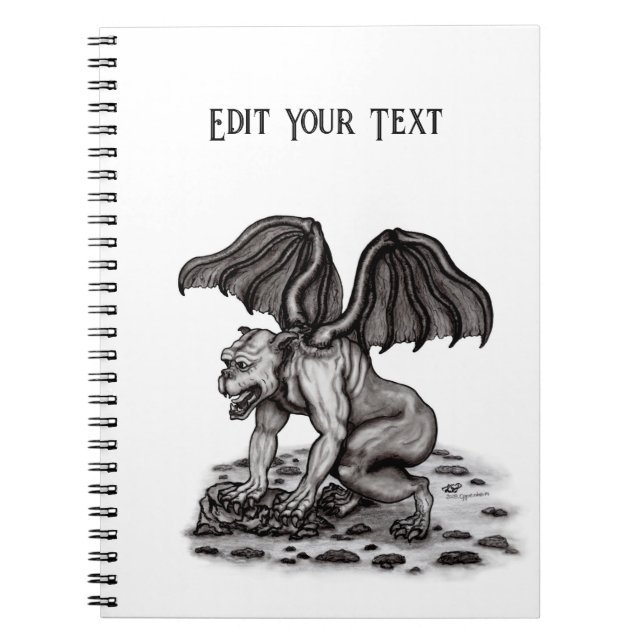 Caderno Espiral Golem Gargoyle (Frente)