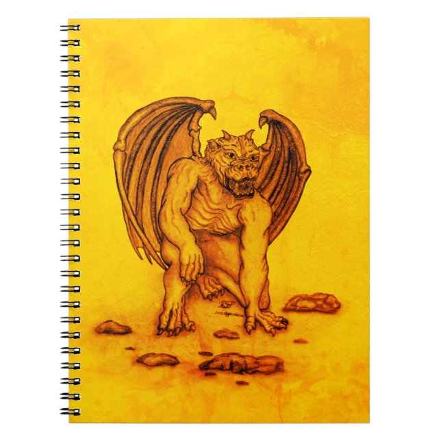 Caderno Espiral Golem Gargoyle (Frente)