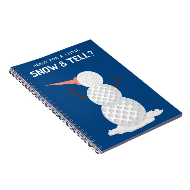 Caderno Espiral Golf ball Snowman (Lado Direito)