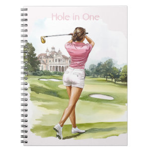 Caderno Espiral Golfe de Top Rosa Feminino