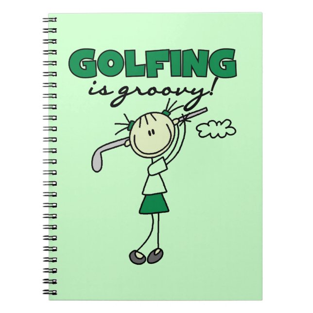 Caderno Espiral Golfe é Groovy (Frente)