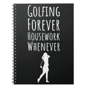 Caderno Espiral Golfe Engraçado Presente Para Sua Cotação De Dama
