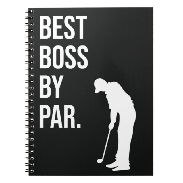 Caderno Espiral Golfe Oferece Presente Para Chefe Golfista Engraça (Frente)