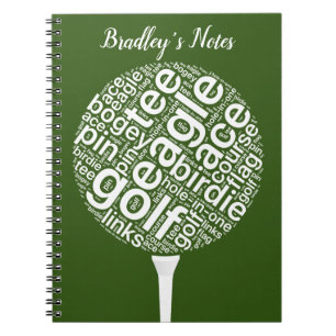Caderno Espiral Golfe personalizado costume