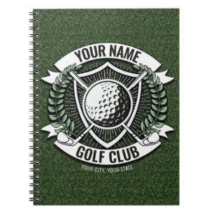 Caderno Espiral Golfer Golf Club Turf Clubhouse