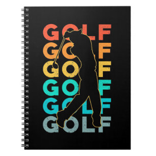 Caderno Espiral Golfer Retro