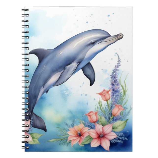 Caderno Espiral Golfinho-marinho (Frente)