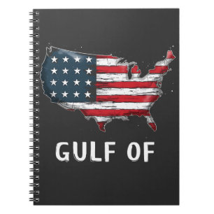 Caderno Espiral Golfo da América Funny Trump East Custa México