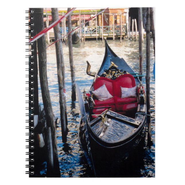 Caderno Espiral Gondola em Veneza Itália (Frente)
