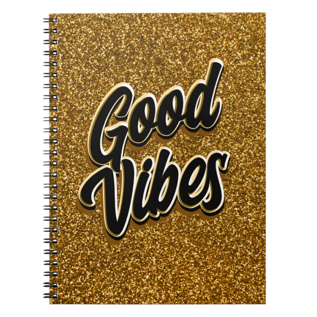 Caderno Espiral Good Vibes Spiral Notebook (Frente)