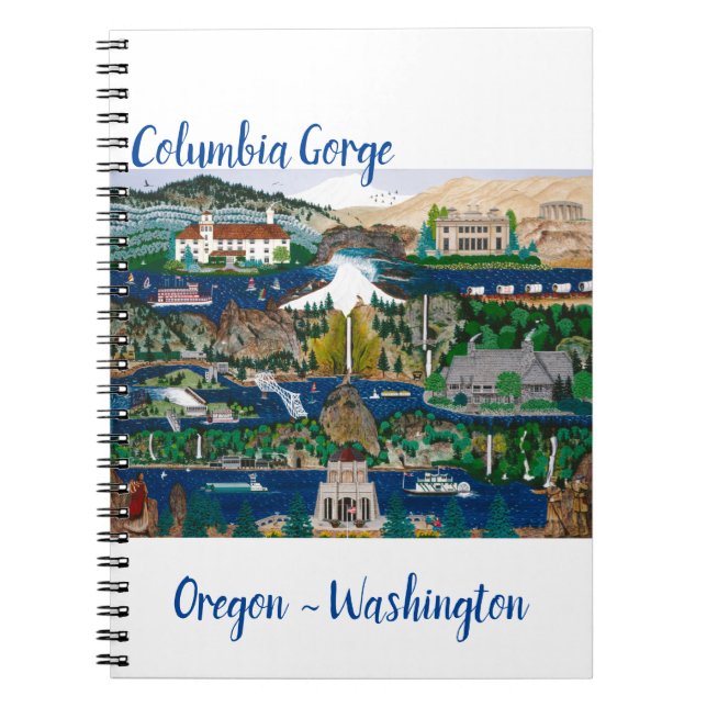 Caderno Espiral Gorge do Rio Columbia (Frente)