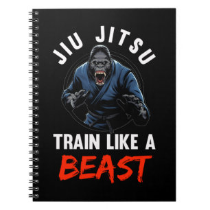 Caderno Espiral Gorilla Martial Arts Beast Brasileiro Jiu Jitsu