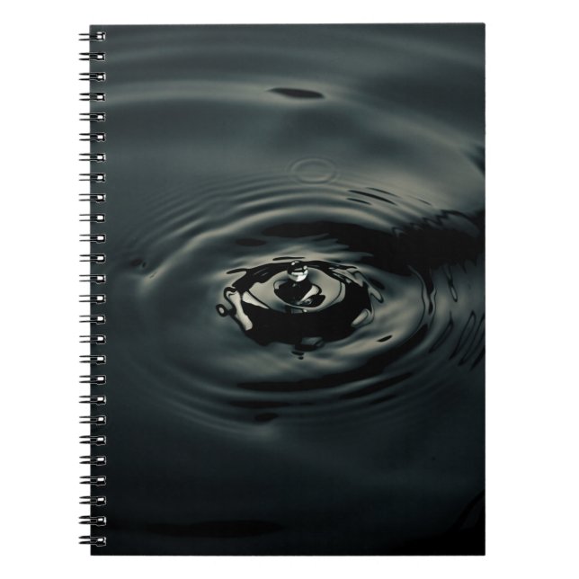 CADERNO ESPIRAL GOTA DE ÁGUA NA ÁGUA (Frente)