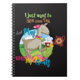 Caderno Espiral GOTA Só Quero Brincar Com Caprinos