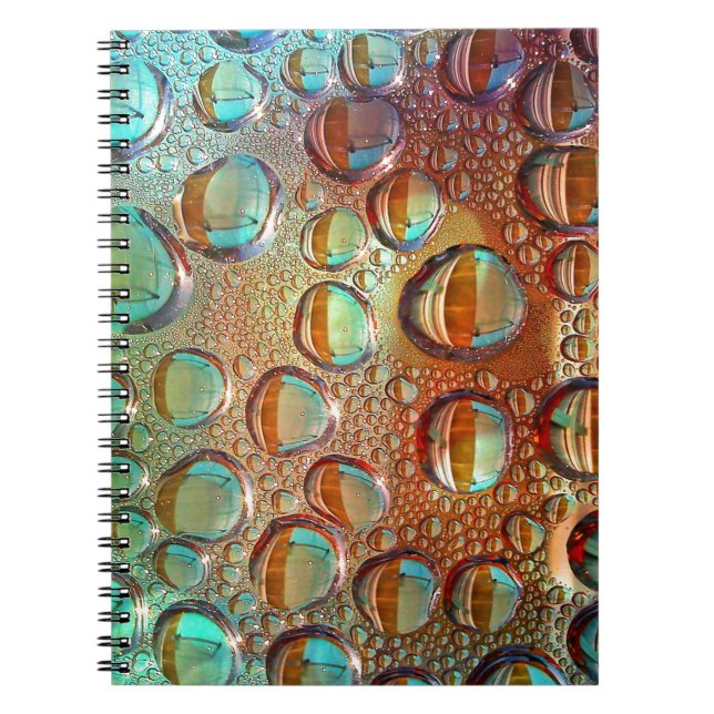 Caderno Espiral Gotas Arco-Íris (Frente)