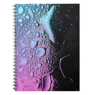 Caderno Espiral Gotas de água em vidro