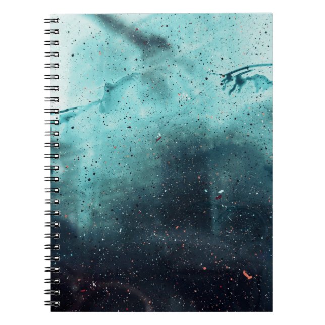 Caderno Espiral Gotas de água na janela de vidro (Frente)