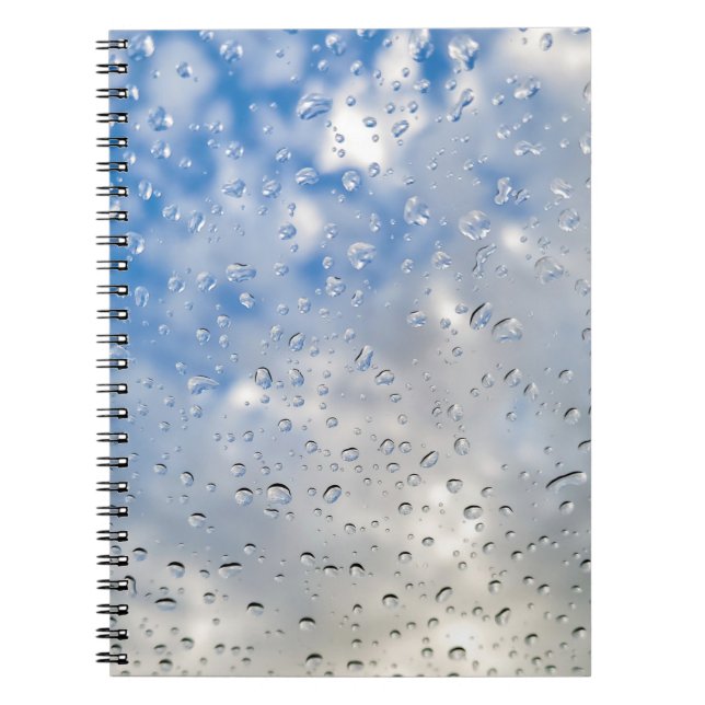 Caderno Espiral Gotas De Chuva Na Janela (Frente)