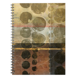 Caderno Espiral Gotas Verdes Circulares