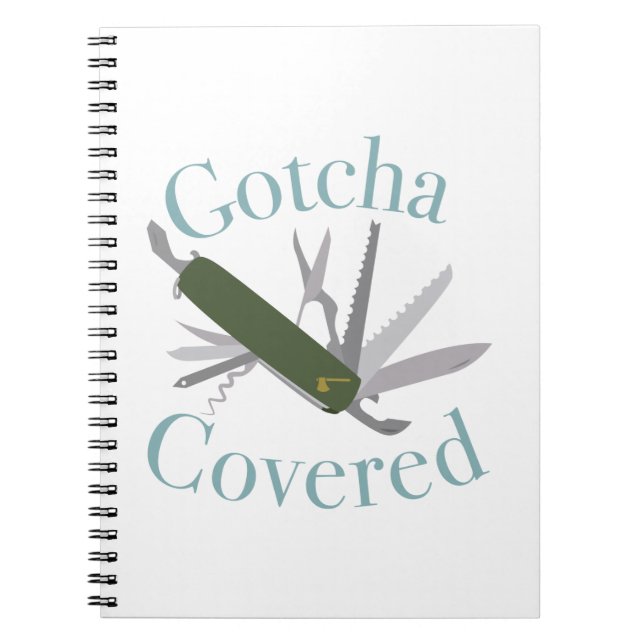 Caderno Espiral Gotcha coberto (Frente)