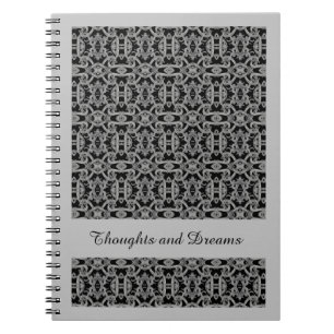 CADERNO ESPIRAL GOTHIC 6.5x8.75 / Cinza