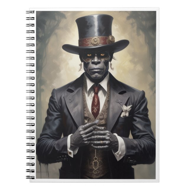 Caderno Espiral Gótico Baron Samedi (Frente)