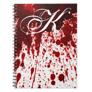 Caderno Espiral Gótico de Vampiro de Splatter de Livro de Notas P