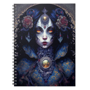 Caderno Espiral Gótico Lady Gothic Fantasy Art