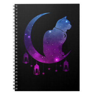 Caderno Espiral Gótico Místico De Pasto Místico Moon Crescente Esp