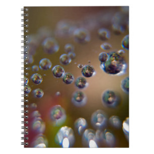 Caderno Espiral Gotículas de Água-Água em Movimento