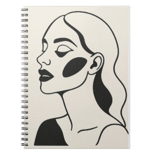 Caderno Espiral Graça e elegância o retrato de uma nobre